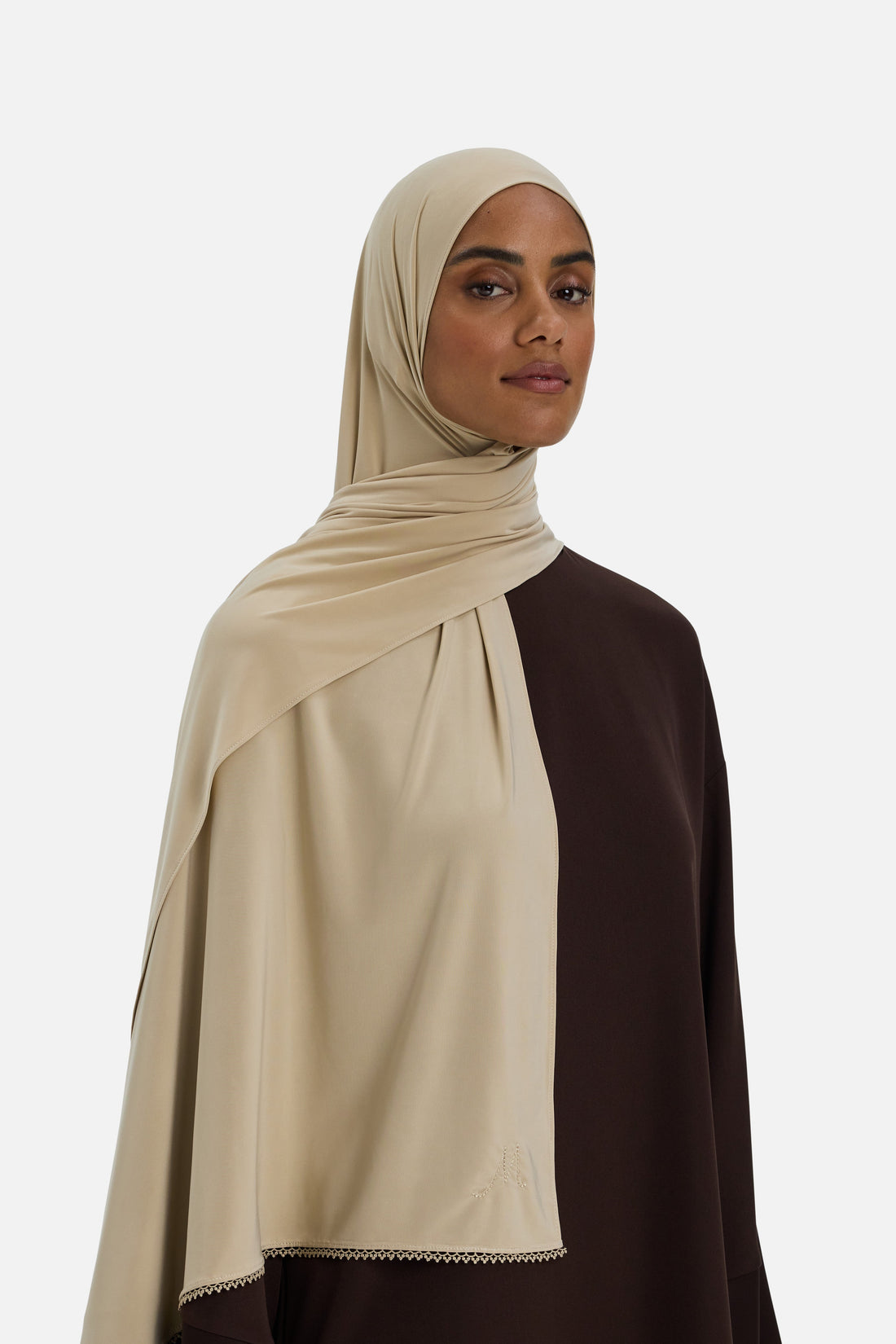 The Picot Edge Liquid Foulard | Oat