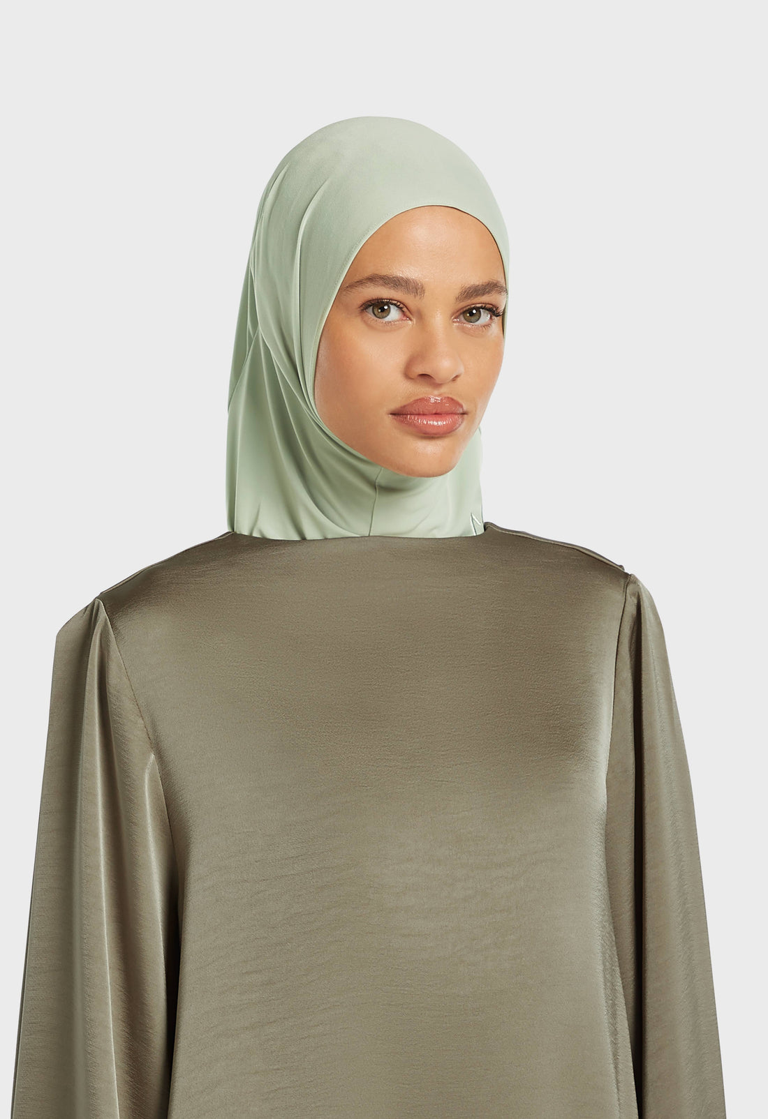 Hijab jersey premium | Aqua Gray