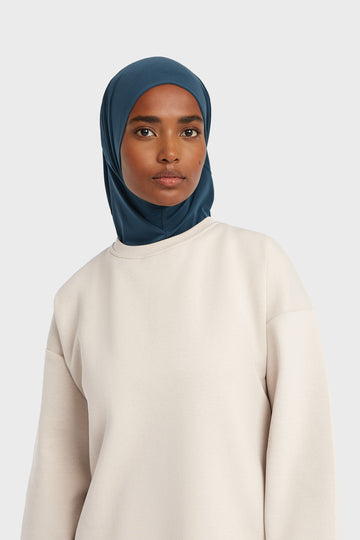 Hijab jersey premium | Blue Sapphire