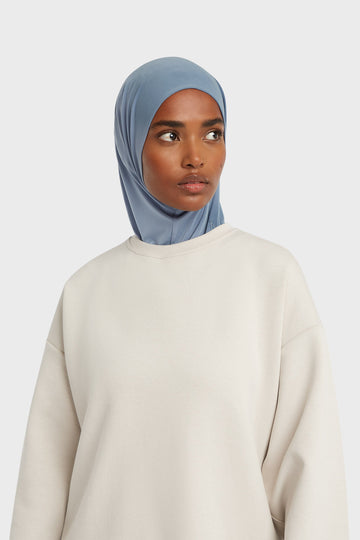Hijab jersey premium | Dusty Indigo