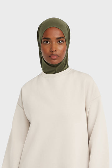 Hijab jersey premium | Dusty Olive