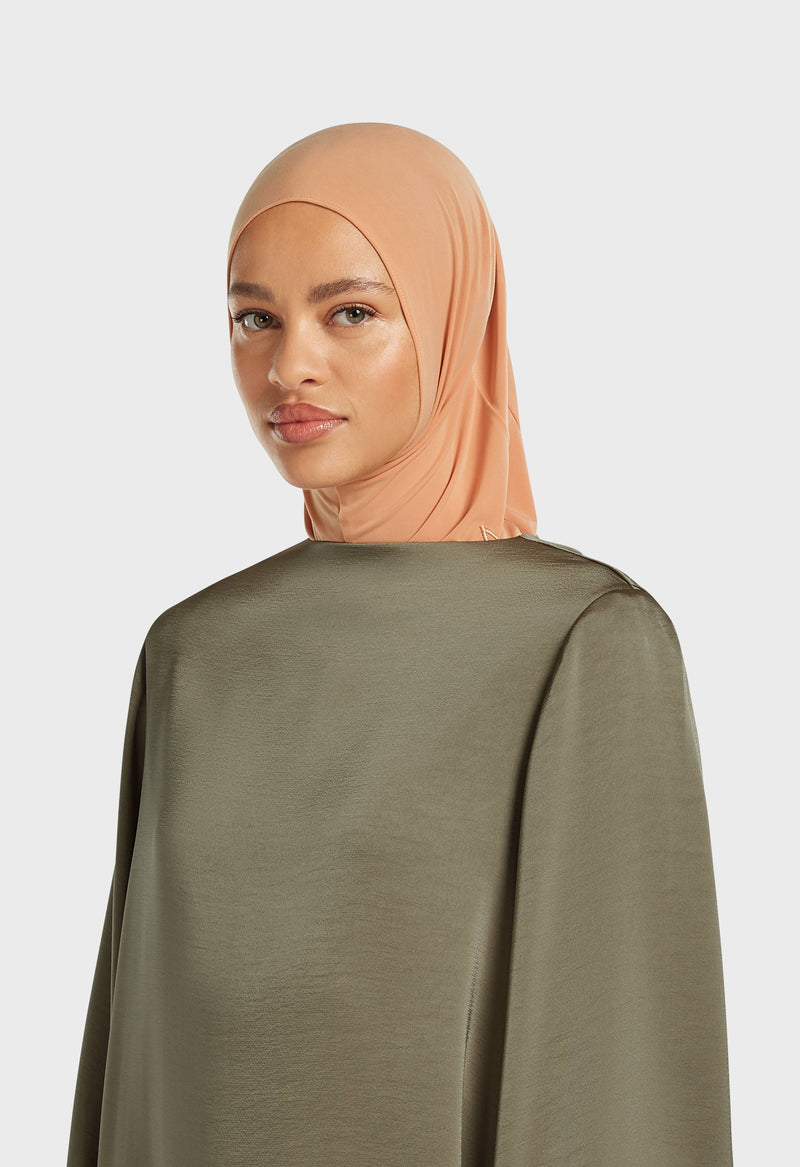 Hijab jersey premium | Orange pastel