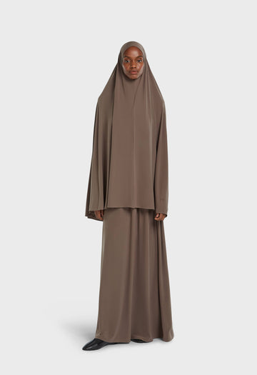 Jersey premium Khimar | Brun cendré