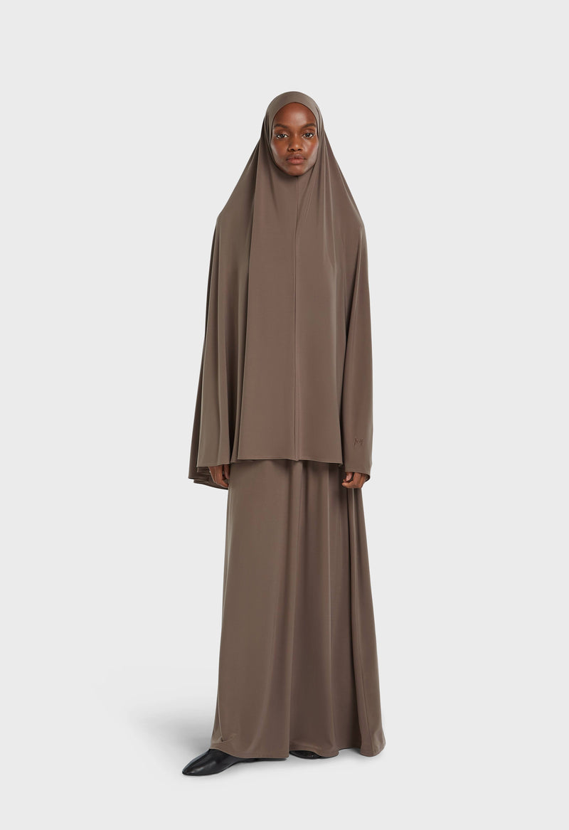 Jersey premium Khimar | Brun cendré