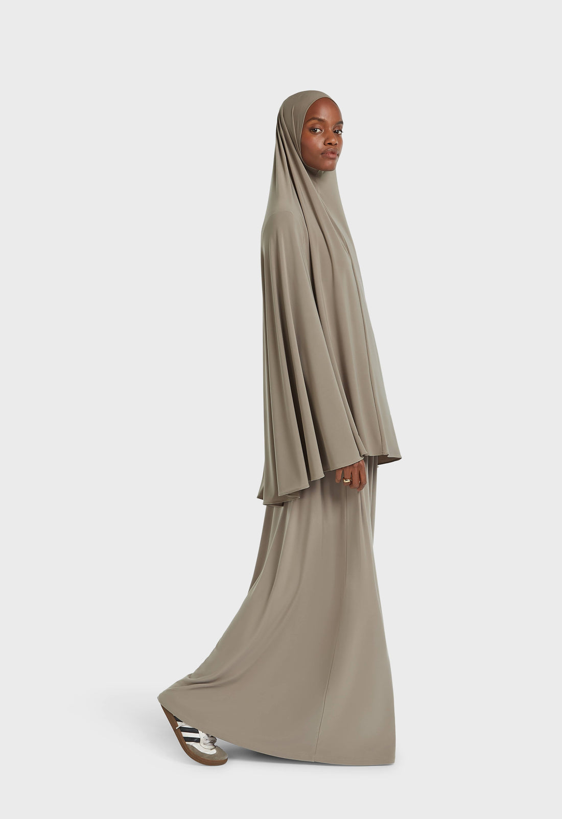 Jersey premium Khimar | Desert Brown