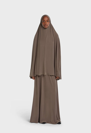 Jersey premium Prayer Jupe | Brun cendré