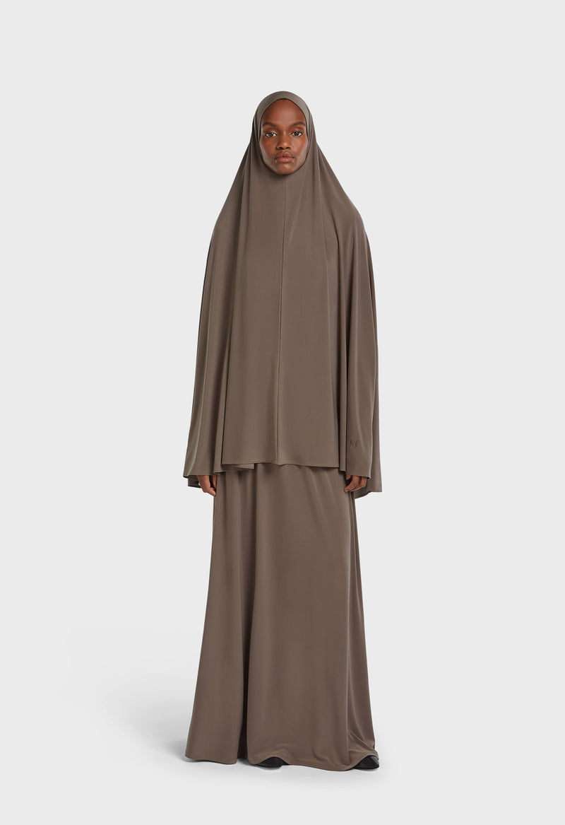 Jersey premium Prayer Jupe | Brun cendré