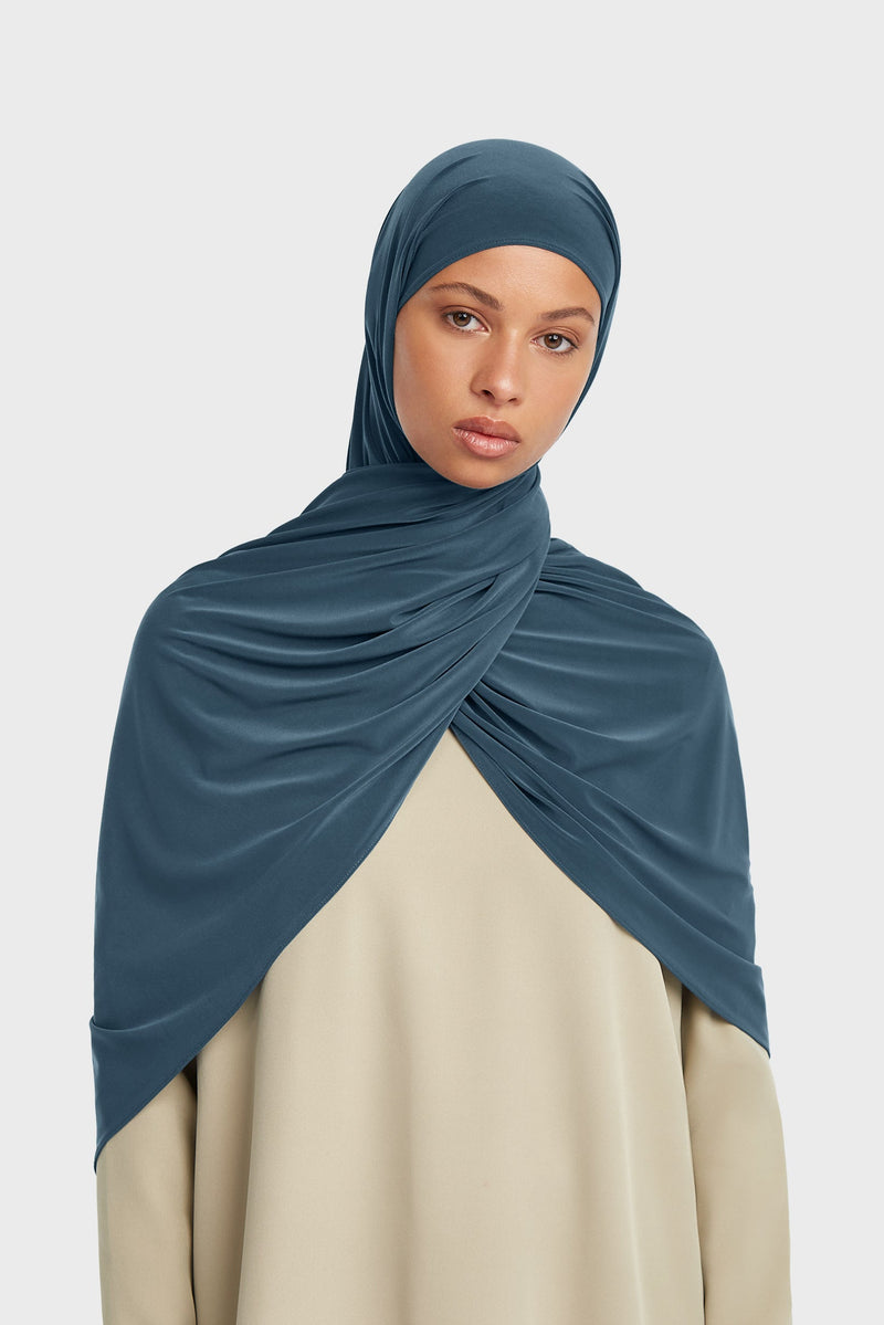 Foulard jersey premium | Bleu saphir