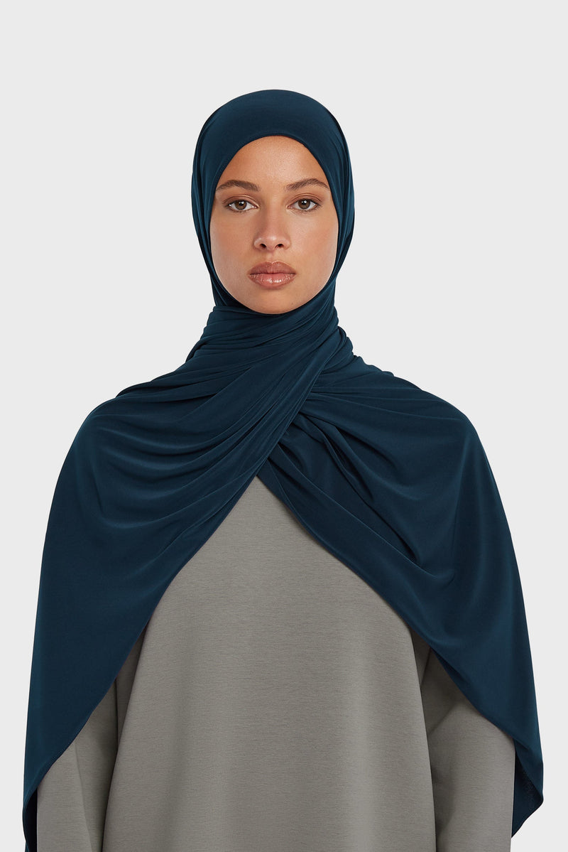 Foulard jersey premium | Bleu foncé