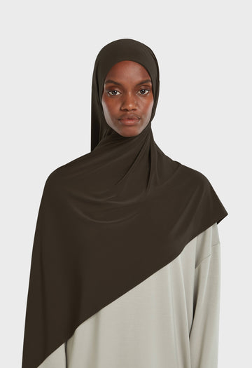 Foulard jersey premium | Marron profond