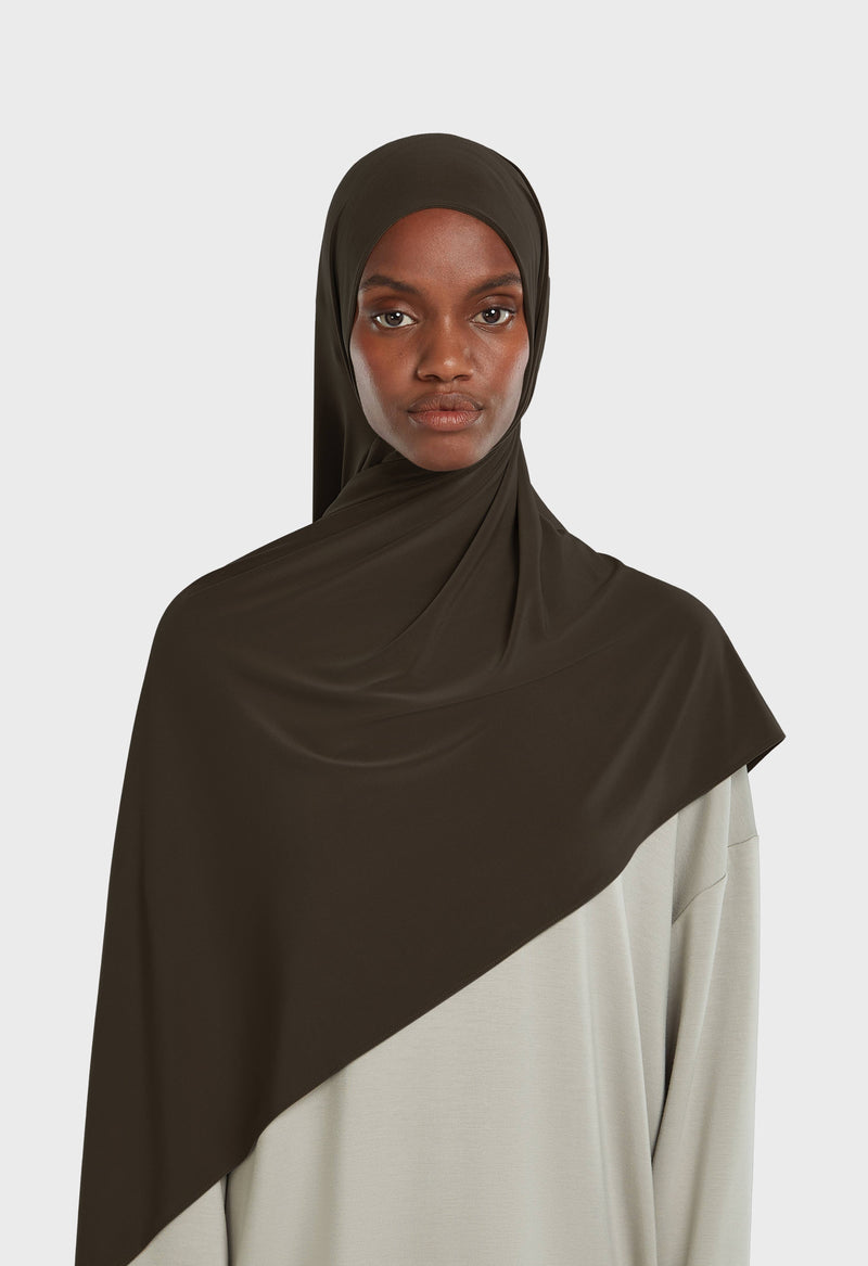 Foulard jersey premium | Marron profond
