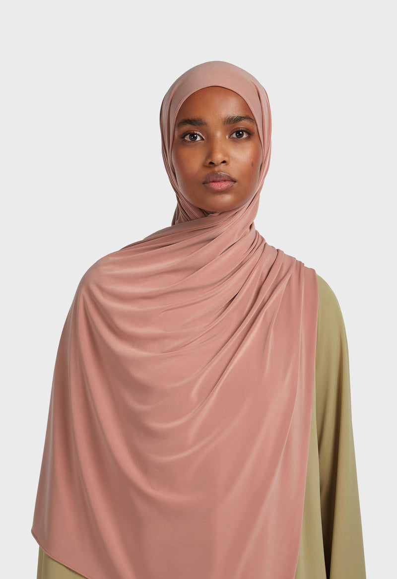 Foulard jersey premium | Rose mousse