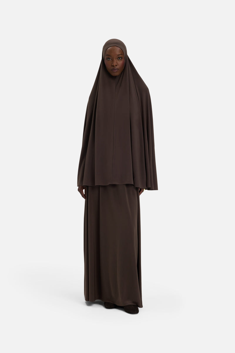 Jersey premium Prayer Jupe | Marron foncé
