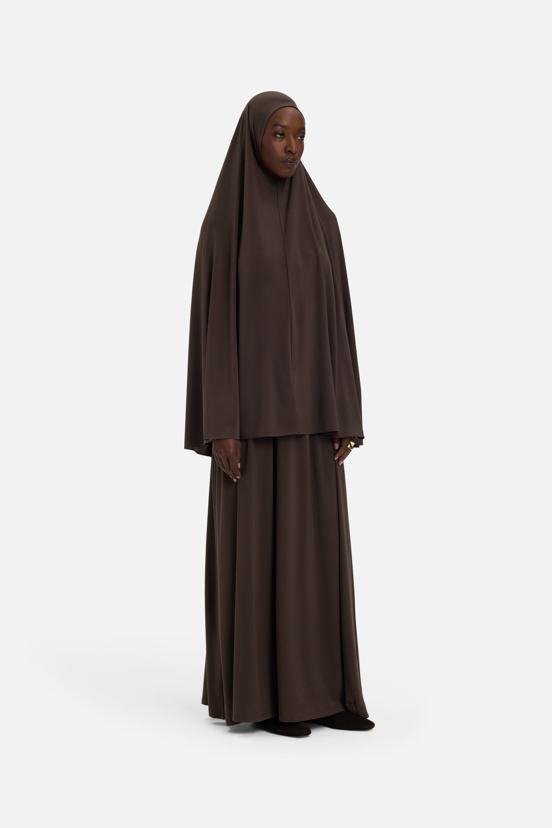 Jersey premium Prayer Jupe | Marron foncé