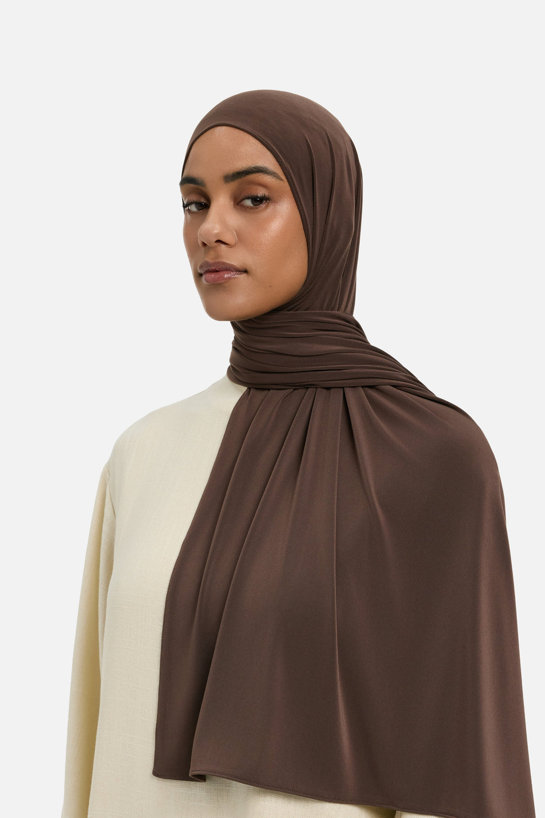Foulard jersey premium | Marron foncé