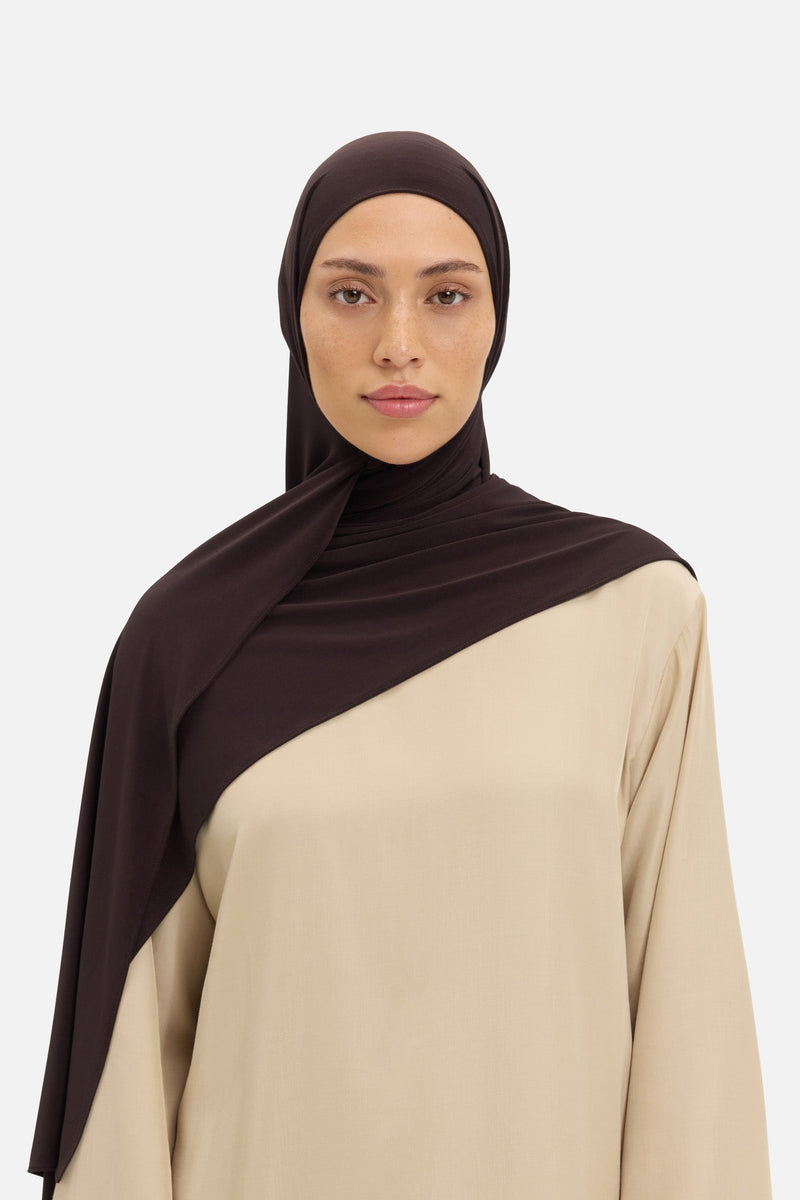Foulard jersey premium | Caramel foncé