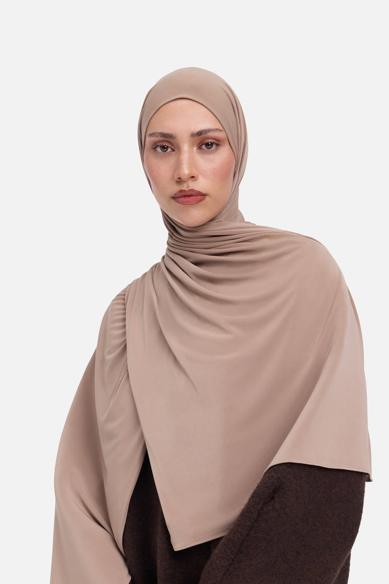 Foulard jersey premium | Prune claire