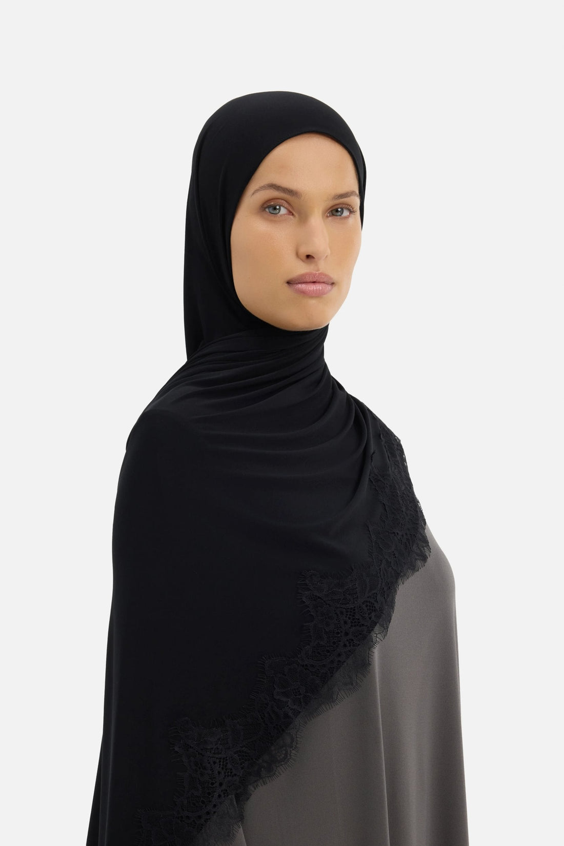 Premium Lace Foulard | Noir