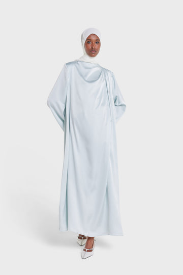 Robe drapée asymétrique regular | Ice Blue