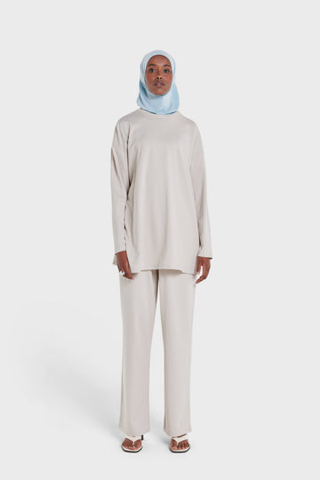Cotton Pantalon | Moon Grey