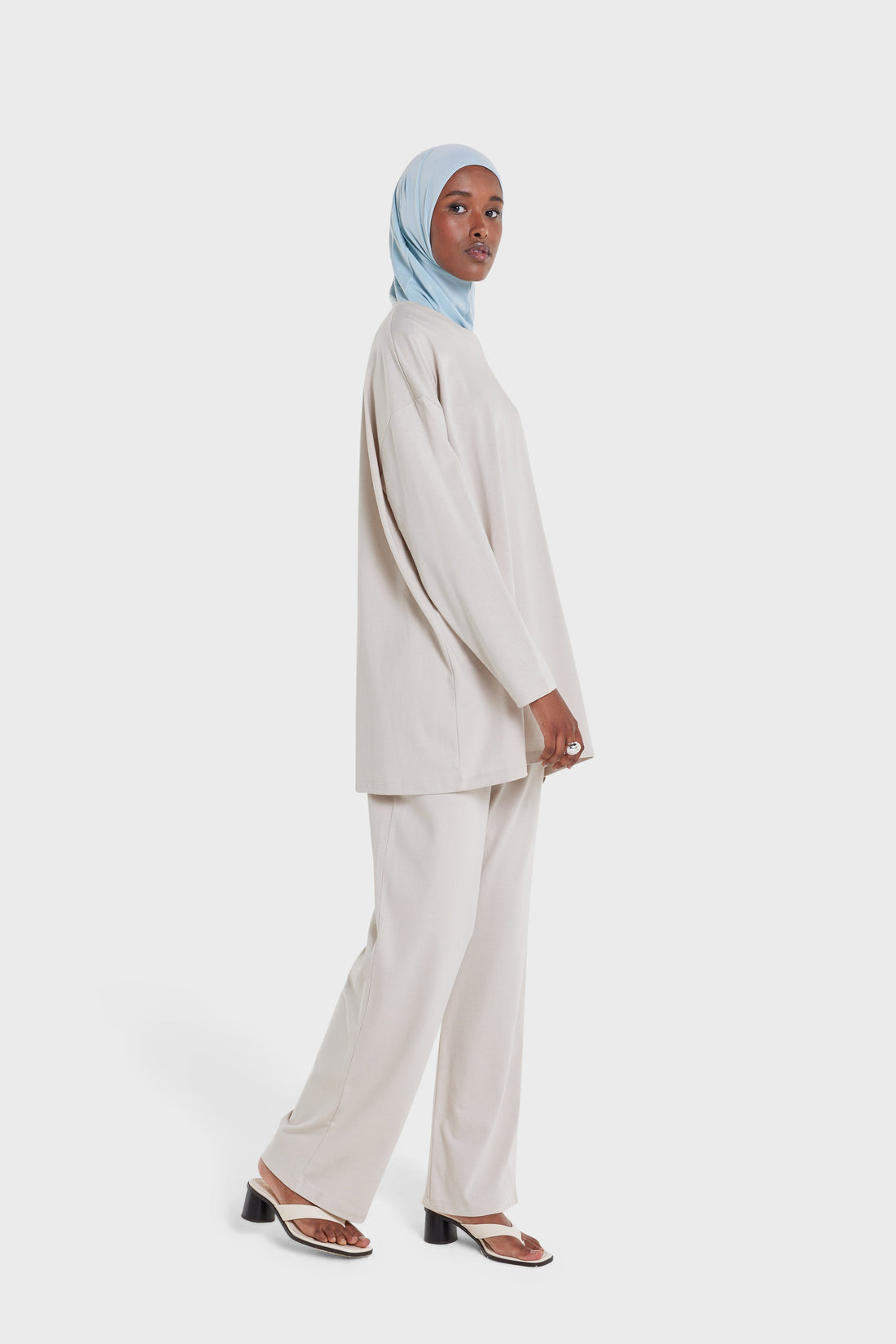 Cotton Pantalon | Moon Grey