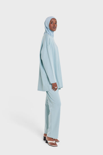 Cotton Pantalon | Ocean Blue