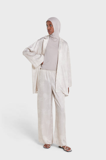 Sleeveless Haut hijab | Os poudré