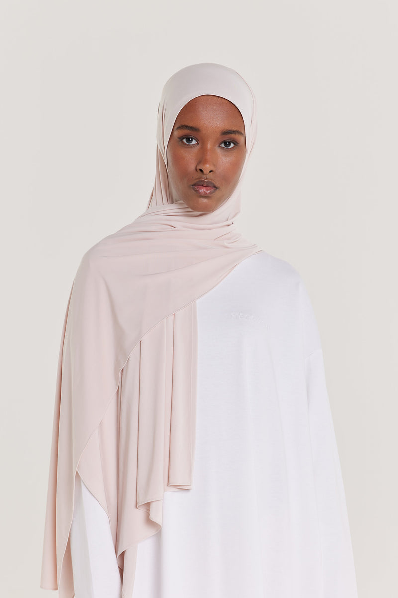 Foulard jersey fluide | Eau de rose