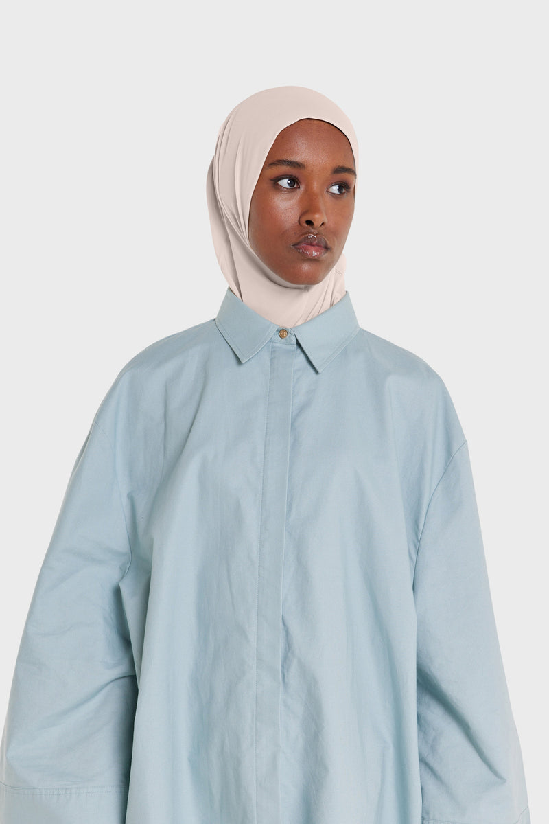 Hijab jersey premium | Rose poudré