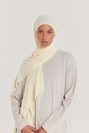 Foulard jersey premium | Pale Yellow