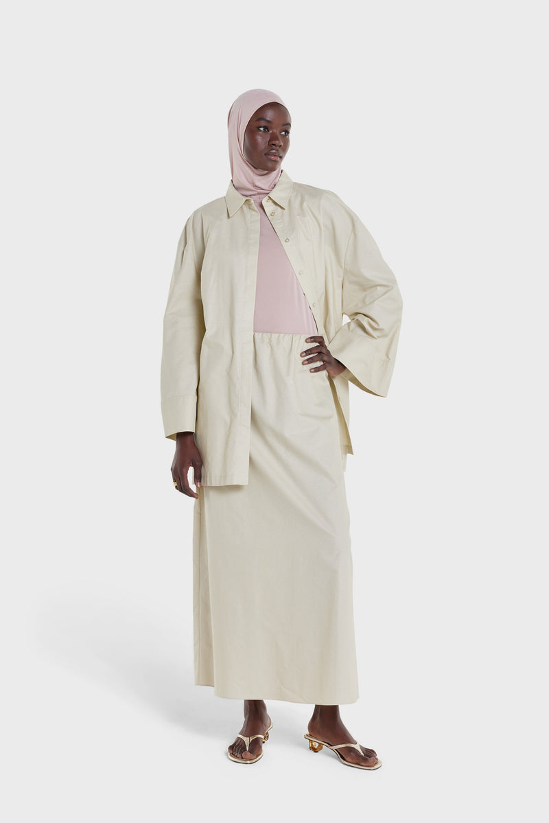 Sleeveless Haut hijab | Rose cendré