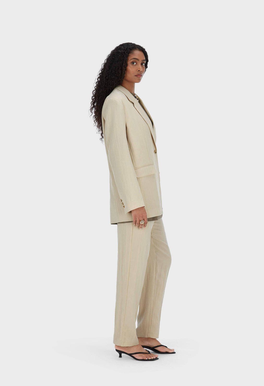 Box Fit Blazer | Sable