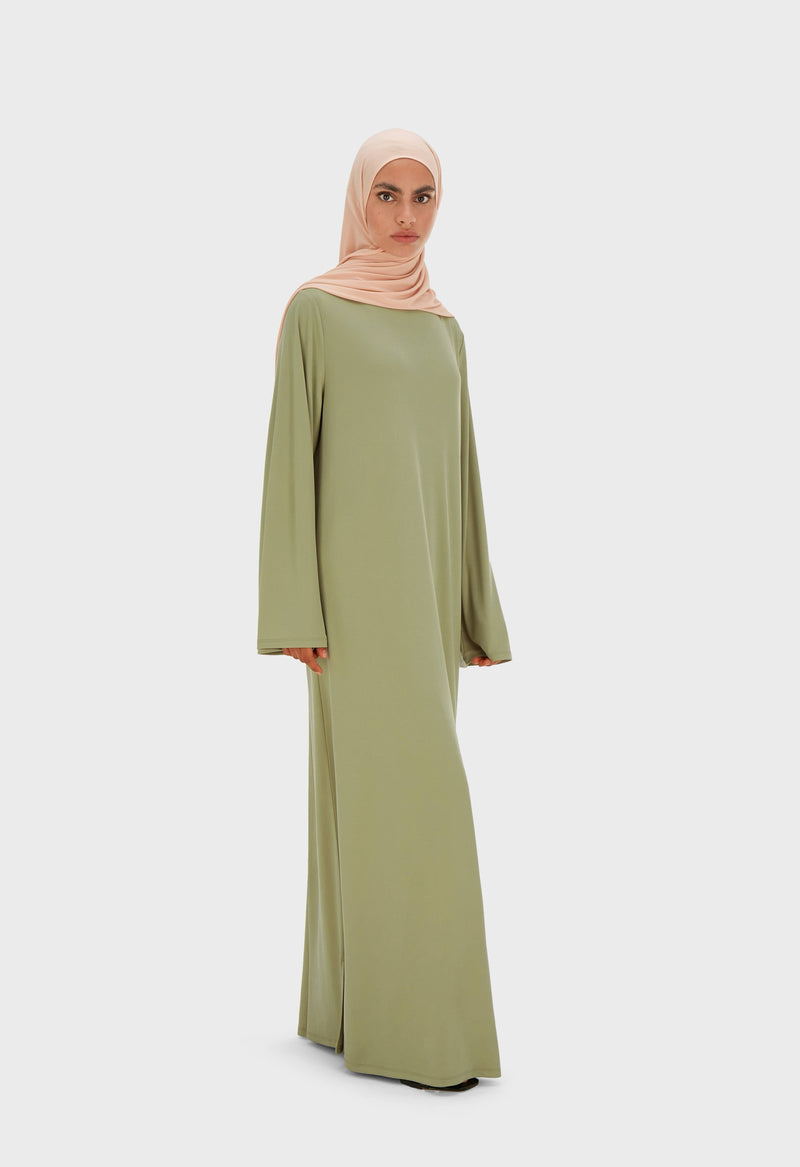 Essential Jersey Robe Regular | Gris mousse