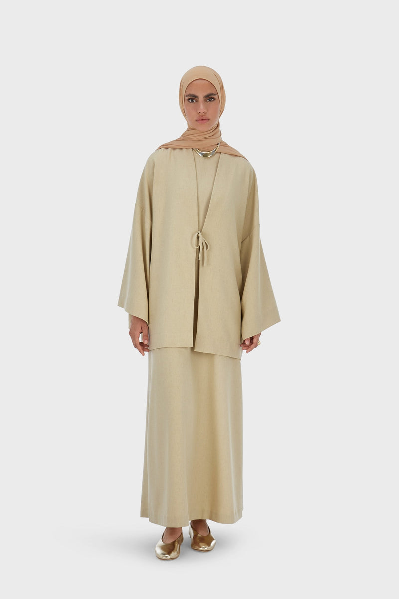 Front Tie Haut | Kaki chaud