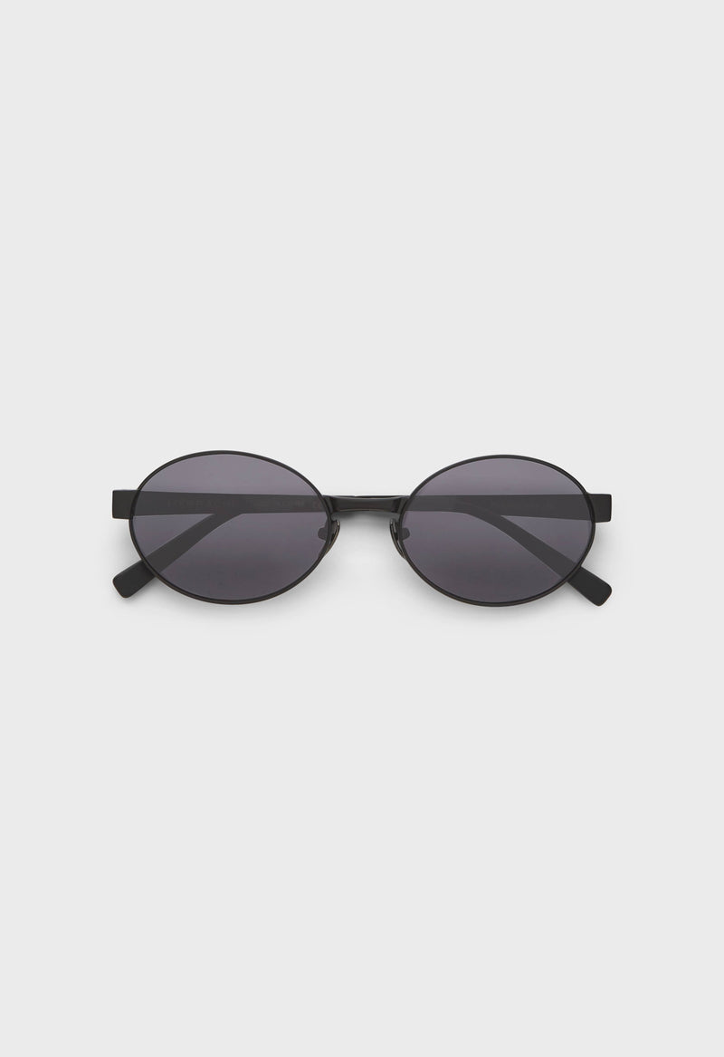 Oval Framed Lunettes | Noir