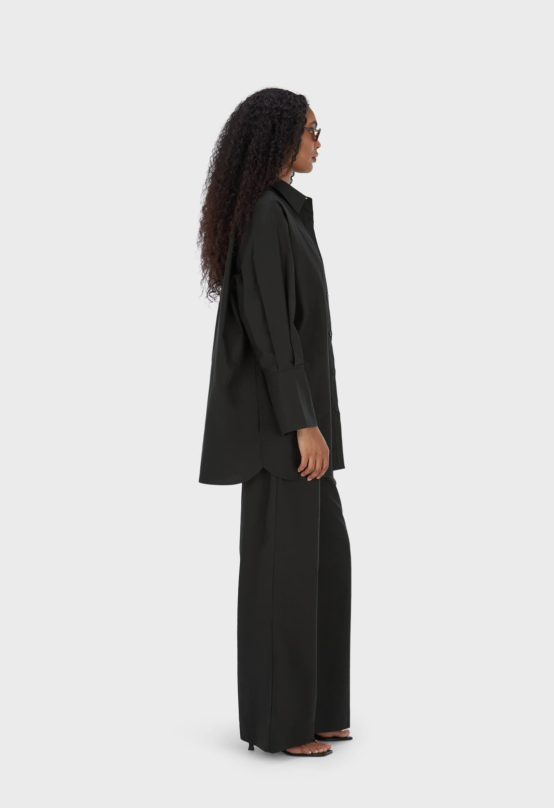 Poplin Chemise | Noir