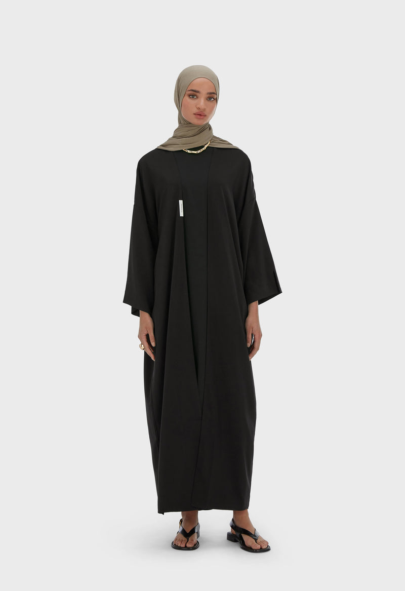 Sleeveless Robe | Noir