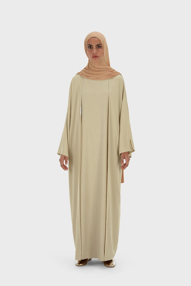 Sleeveless Robe | Kaki chaud