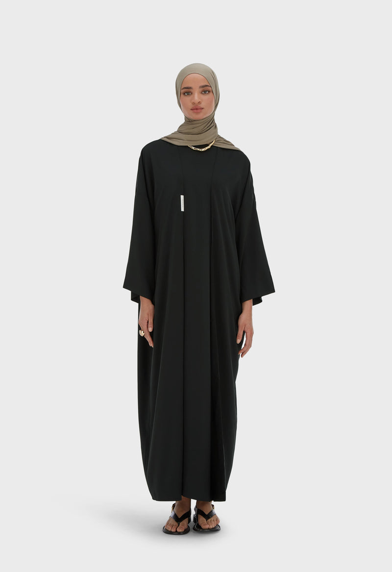 Sleeveless Woven Robe Regular | Noir