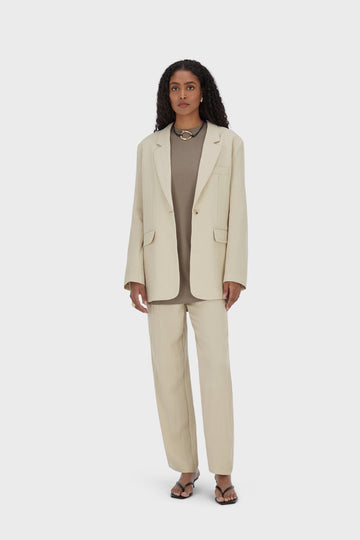 Structured Tailored Pantalon | Sable