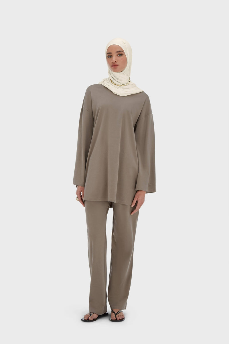 Summer Jersey Pantalon | Taupe