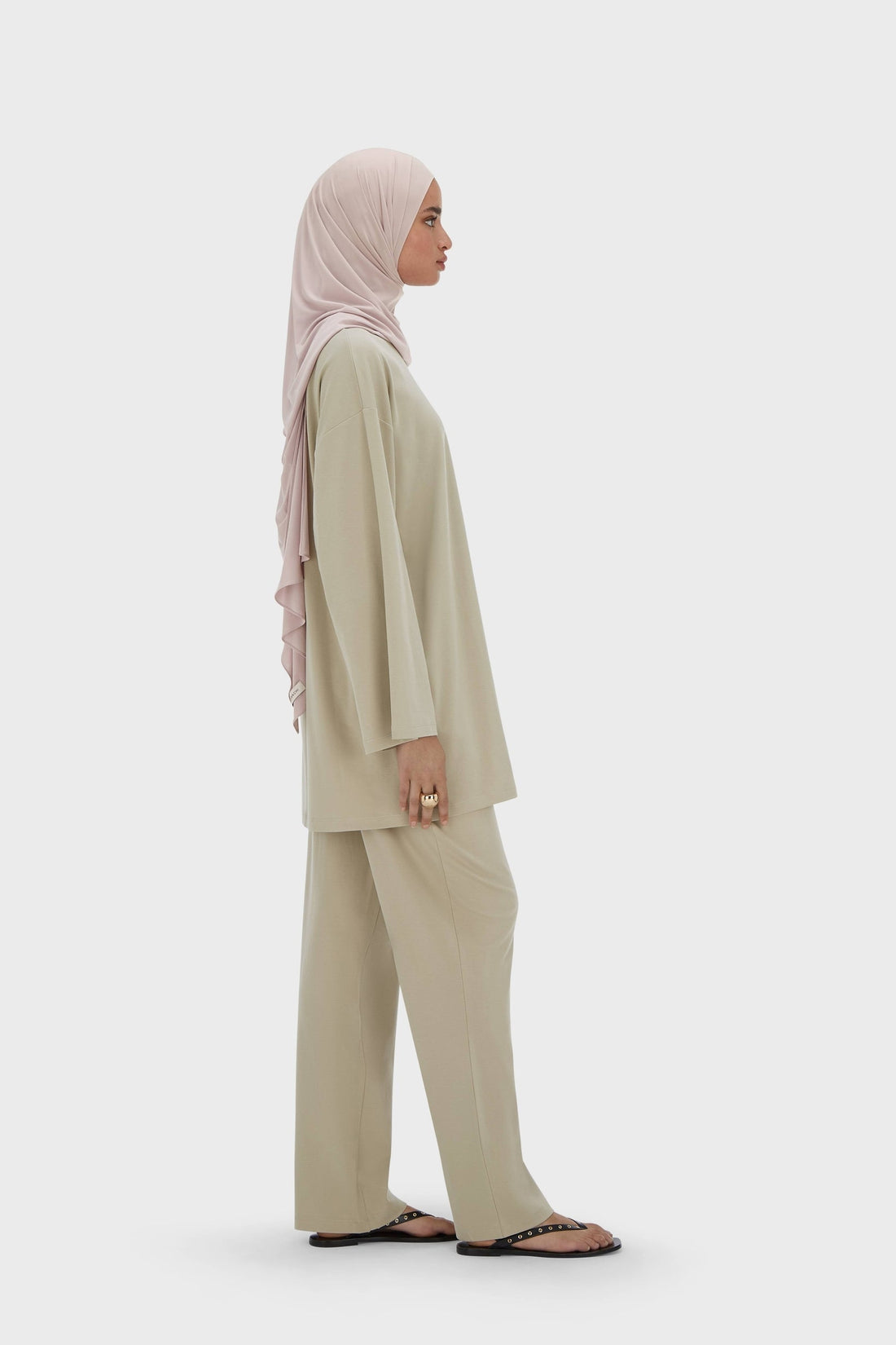 Summer Jersey Haut | Moss Gray