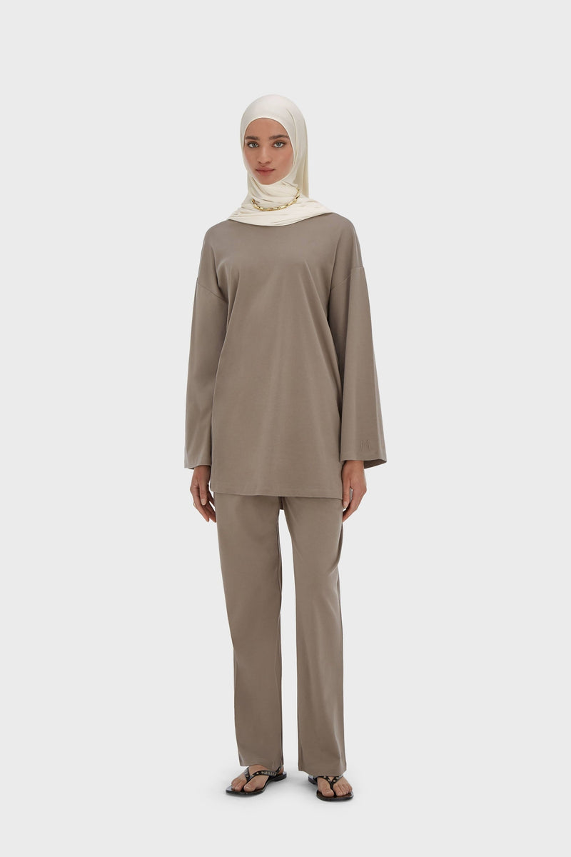 Summer Jersey Haut | Taupe