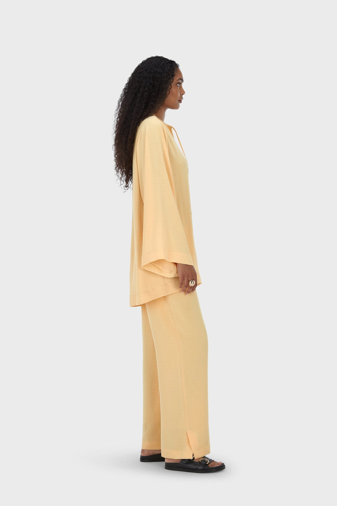 Summer Stripe Pantalon | Sunset Yellow