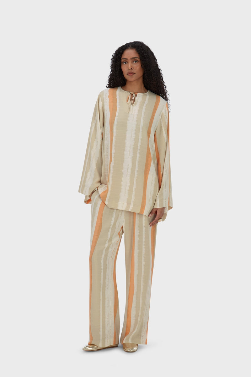 Summer Stripe Haut | Rayure désert