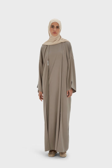 Woven Abaya Court | Taupe
