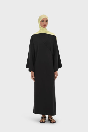 Wrap Abaya | Noir