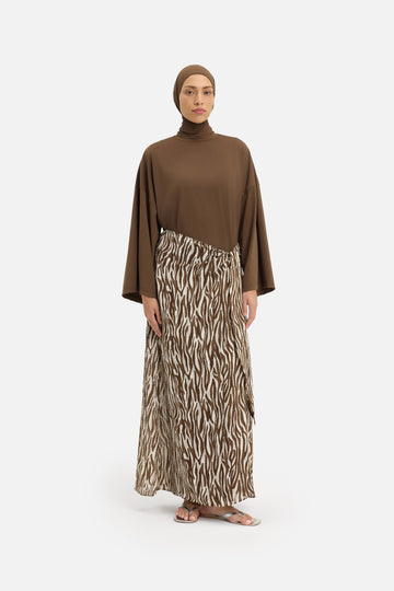 Sarong Jupe | Brown Zebra