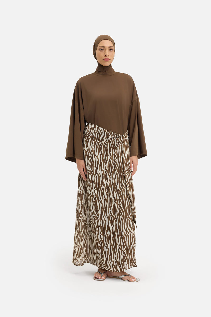 Sarong Jupe | Zèbre marron