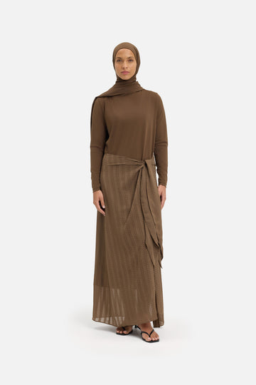 Sarong Jupe | Terre foncée